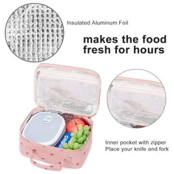 Cute Bluboon Strawberry Lunch Box for Kids - Insulated & Fun!