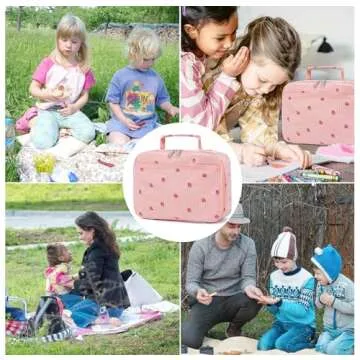 Cute Bluboon Strawberry Lunch Box for Kids - Insulated & Fun!