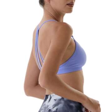 AUROLA Seamless Mercury Workout Sports Bras for Women Athletic Removable Adjustable Backless Minimal...