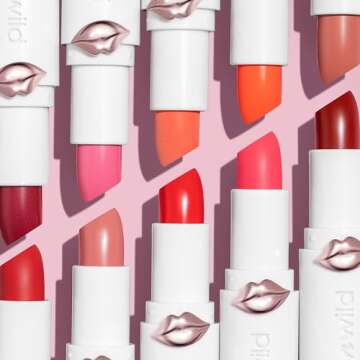 wet n wild Mega Last High-Shine Lipstick Lip Color, Infused with Seed Oils For a Nourishing High-Shine, Buildable & Blendable Creamy Color, Cruelty-Free & Vegan - Mad for Mauve