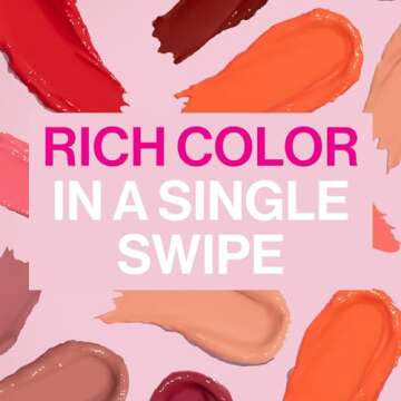 wet n wild Mega Last High-Shine Lipstick Lip Color, Infused with Seed Oils For a Nourishing High-Shine, Buildable & Blendable Creamy Color, Cruelty-Free & Vegan - Mad for Mauve