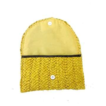 alilove Straw Clutch Bags for Women Summer Evening Handbags Bride Wedding Purse Vacation Beach Clutch Handmade Woven Envelope Wallet