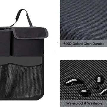 Enstiler Car Trunk Organizer, Backseat Hanging Organizer with 9 Large Storage Bag-Car Seat Organizer for SUV，Trunk，Space Saving Expert (9 Bag)