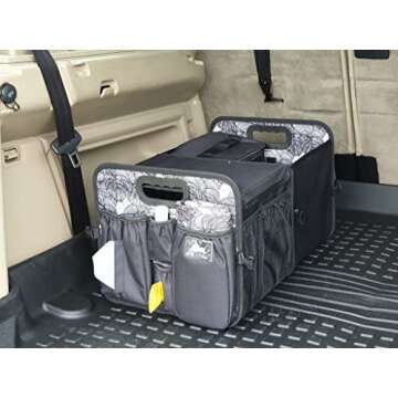 LALUKA Trunk Organizer with Cooler & Diaper Caddy