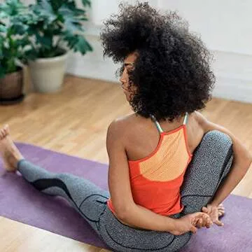 Yogo Ultralight Folding Yoga Mat With Attached Straps, for Travel and Adventure: Premium and Non-Slip, Plant-Based no PVC, Hygeinic and Eco-friendly Charcoal