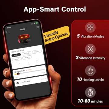 Comfytemp Cordless Heating Pad with Massager for Pain Relief