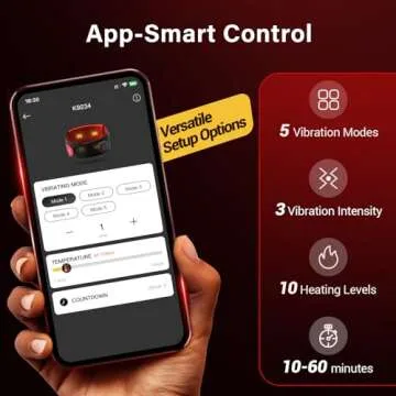 Comfytemp Cordless Heating Pad with Massager for Pain Relief