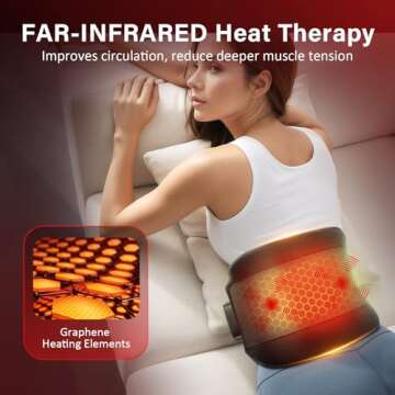Comfytemp Cordless Heating Pad with Massager for Pain Relief