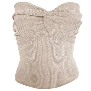 Stylish Women’s Sexy Crop Top Twisted Front Design