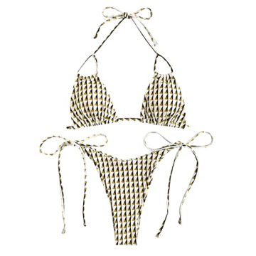 ZAFUL Women's Trendy Halter Bikini Set - Stylish Swimwear