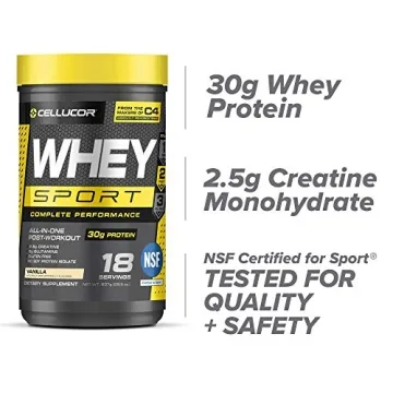 Cellucor Whey Sport Protein Powder Vanilla for Recovery