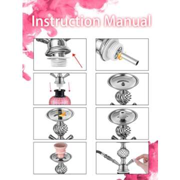 Affordable 12" Complete Hookah Set for Stylish Smoking