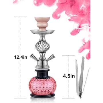 Affordable 12" Complete Hookah Set for Stylish Smoking
