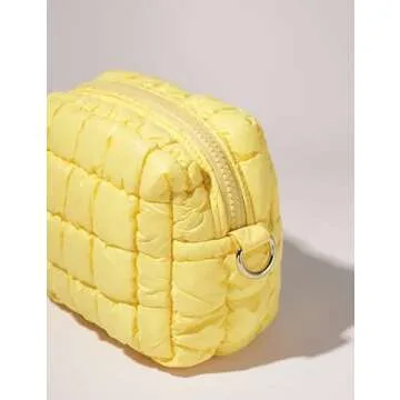 Yarnic Quilted Makeup Bag for Stylish Organization