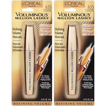 L’Oréal Paris Makeup Voluminous Million Lashes Mascara, Volumizing Collagen Infused Eye Makeup, A...