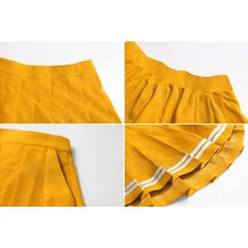 SANGTREE Toddler Little & Big Girls' Pleated Tennis Short A-Line Mini Skirt Junior Teen School Unifo...