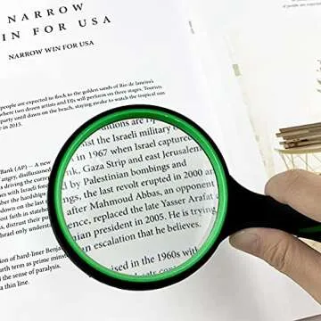 10X Shatterproof Magnifying Glass for Kids and Seniors