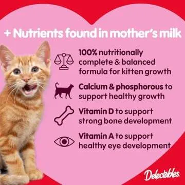 Delectables Bisque Kitten Lickable Wet Cat Treats - Tuna & Chicken (pack of 12) ( Packaging May Vary )