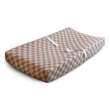 Soft Muslin Changing Pad Cover for Babies - Mushie