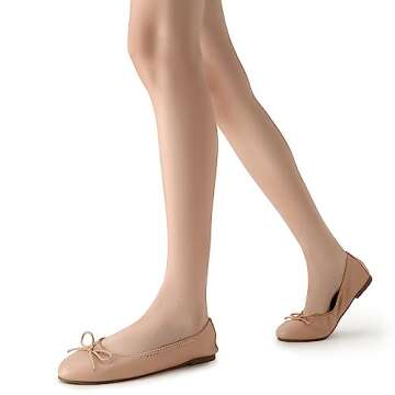 Trary Women's Flats Shoes, Ballet Flats Comfortable Foldable Dress Shoes, Slip On Casual Ballerina Flats