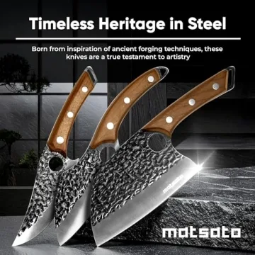 Matsato 3-Piece Kitchen Knife Set for Cooking Enthusiasts