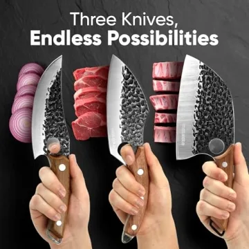 Matsato 3-Piece Kitchen Knife Set for Cooking Enthusiasts