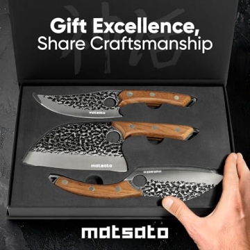 Matsato 3-Piece Kitchen Knife Set for Cooking Enthusiasts