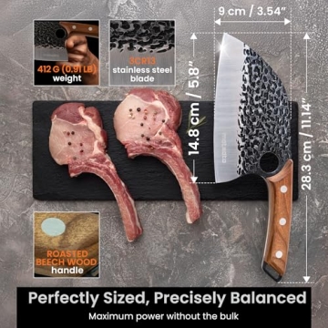 Matsato 3-Piece Kitchen Knife Set for Cooking Enthusiasts