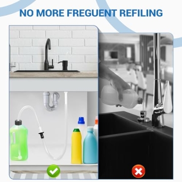 Sink Soap Dispenser Tube Kit with Anti-Leak Design for Easy Use