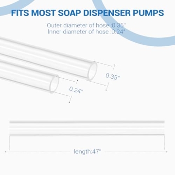 Sink Soap Dispenser Tube Kit with Anti-Leak Design for Easy Use