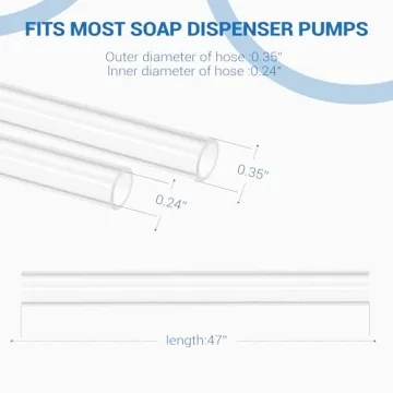 Sink Soap Dispenser Tube Kit with Anti-Leak Design for Easy Use