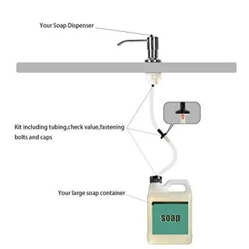 Sink Soap Dispenser Tube Kit with Anti-Leak Design for Easy Use
