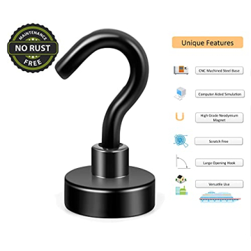 Neosmuk Magnetic Hooks: 30lb Heavy Duty for Home & Cruise
