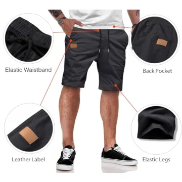 JMIERR Men's Casual Shorts - Stylish, Comfortable Summer Wear