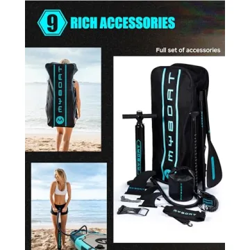 MYBOAT Extra Wide Inflatable Paddle Board for Fishing & Fun