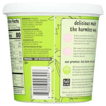 Harmless Harvest Dairy-Free Yogurt - Plain 24oz