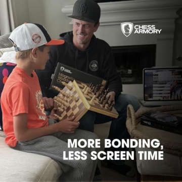 Chess Armory 15 Inch Magnetic Wooden Chess Set for All