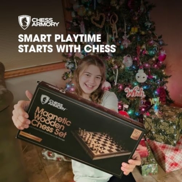 Chess Armory 15 Inch Magnetic Wooden Chess Set for All