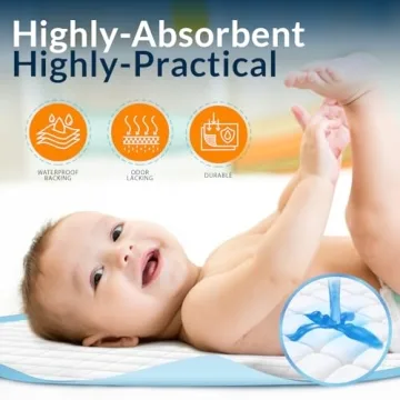 MED PRIDE Underpads 23'' X 36'' - Super Absorbent 50 Count