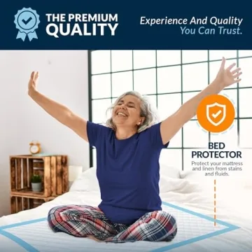 MED PRIDE Underpads 23'' X 36'' - Super Absorbent 50 Count