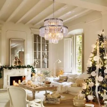 GMlixin Crystal Chandeliers Elegant Lighting for Home