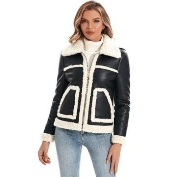 DIASHINY Women's Faux Shearing Fur Winter Coat for Style and Warmth