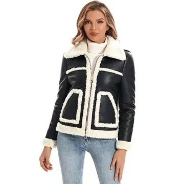 DIASHINY Women's Faux Shearing Fur Winter Coat for Style and Warmth