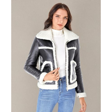 DIASHINY Women's Faux Shearing Fur Winter Coat for Style and Warmth