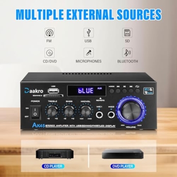 Daakro AK45 300W Bluetooth Audio Amplifier System