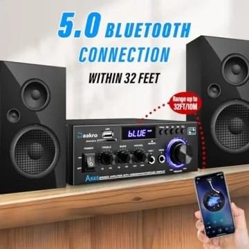 Daakro AK45 300W Bluetooth Audio Amplifier System