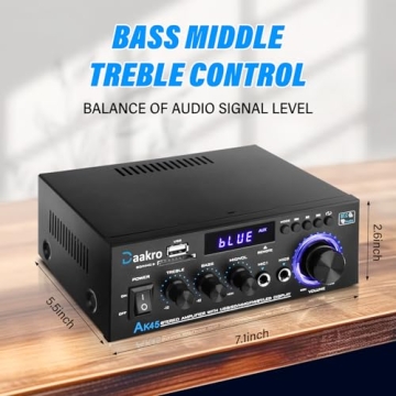 Daakro AK45 300W Bluetooth Audio Amplifier System