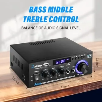 Daakro AK45 300W Bluetooth Audio Amplifier System