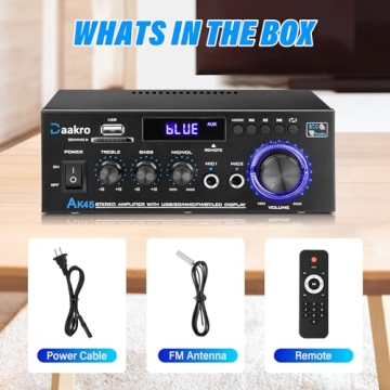 Daakro AK45 300W Bluetooth Audio Amplifier System