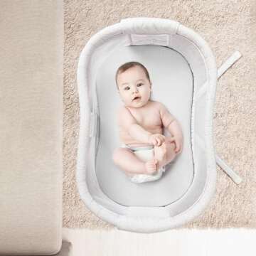 TILLYOU Bassinet Fitted Sheets - Universal Fit Sheets 2-Pack